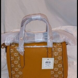 Elegant Mustard Fossil Handbag